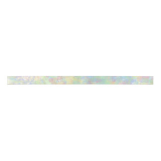 Soft Pastel Rainbow Colours Marble Satin Ribbon