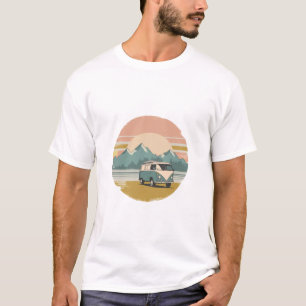 Soft Pastel Retro Travel T-Shirt