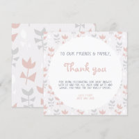 Soft pastel simple flowers baby shower