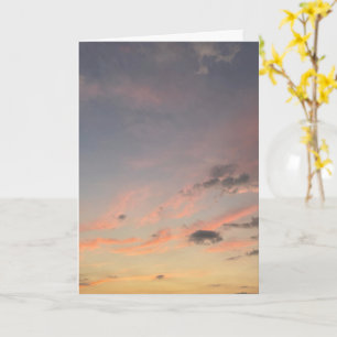 Soft Pastel Sunset Clouds Card