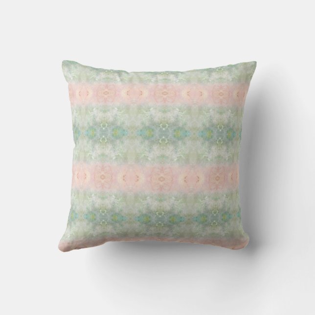 Soft Pastel Watercolor Abstract Background Cushion (Back)
