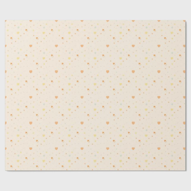 Soft Pastel Whimsical Pattern Gift Wrap (Flat)