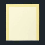 Soft pastel yellow accent decor ready to customise notepad<br><div class="desc">This custom stylish product in Soft pastel yellow accent colour background  for yourself or as a gift sure to make an impression in all occasions. Click on the "Customise it!" button to reveal tools to customise this product if you wish using a text editor and an image loader. 
 

Introducing</div>