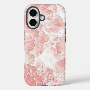 Soft Peach and Pink Flower Phone Cover