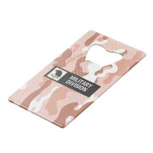 Soft Peach Camouflage Polka Dot Pattern