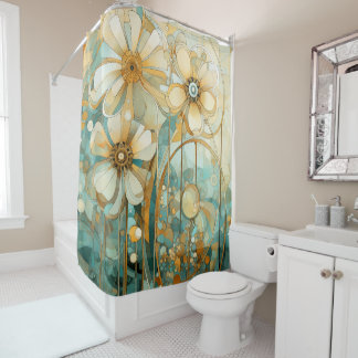 Soft Peach Garden 3 Shower Curtain