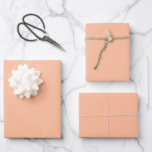 Soft Peach Solid Colour Wrapping Paper Sheets<br><div class="desc">Featuring plain solid colour soft peach,  these pretty wrapping paper sheets are great for wrapping gifts for weddings and other special occasions.</div>