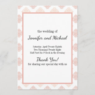 Soft Peachy Blush Damask Programme