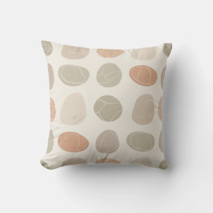 Soft Pebbles Throw Pillow Neutral Earthy Accent