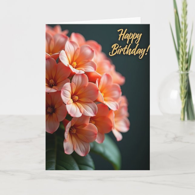 Soft Petal Birthday Card (Front)