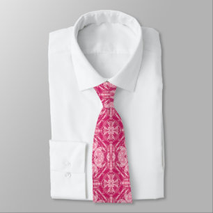 Soft Pink Abstract Floral Mandala Pattern  Tie