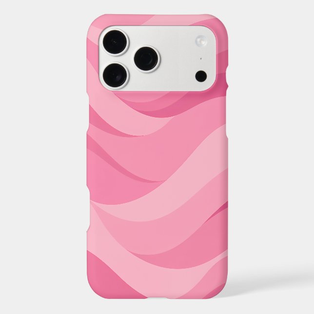 Soft Pink Abstract Waves Pattern (Back)