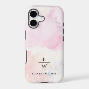 soft pink and gold marble glitter personalized