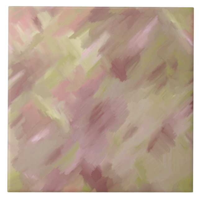 Soft Pink And Green Tile (Front)