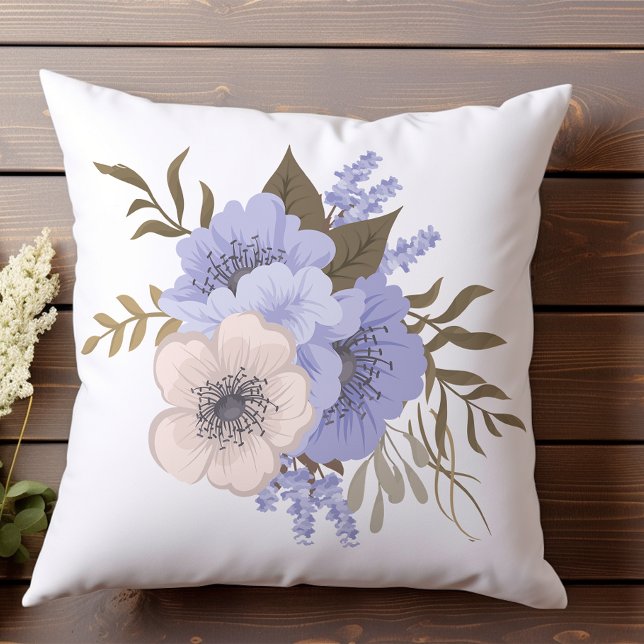 Soft Pink and Lavender Floral Cushion (Creator Uploaded)