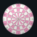 Soft Pink And White<br><div class="desc">Soft Pink And White Dart Board</div>
