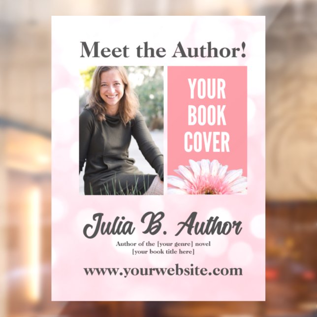 Soft Pink and White Custom Author Book Signing  (Sheet 2)