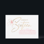 Soft Pink Bow Elegant Romantic Sweet 16th Birthday Invitation<br><div class="desc">Mark a truly unforgettable milestone with this Sweet Sixteen invitation, designed to feel elegant, feminine, and full of celebration. Featuring flowing gold calligraphy and a delicate blush pink watercolor bow, this design blends youthful charm with refined sophistication—perfect for celebrating the transition into a beautiful new chapter. The soft pink tones...</div>