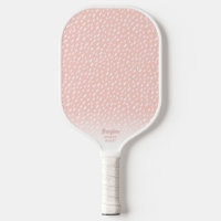 Soft Pink Brush Polka Dot Pattern Custom Text Cool