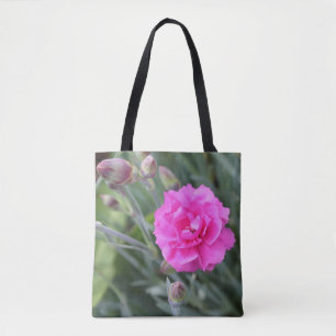 Soft Pink Carnation Tote Bag
