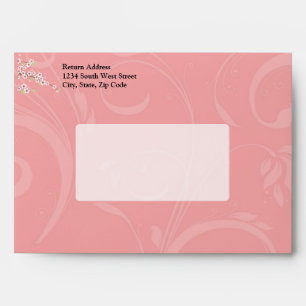 Soft Pink Cherry Blossom Envelopes