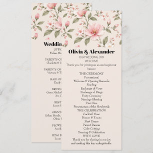 Soft Pink Cherry Blossom Floral Seamless Pattern Invitation
