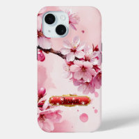 Soft Pink Cherry Blossoms iPhone / iPad case
