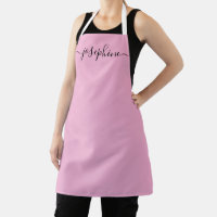 Soft Pink Chic Elegant script Name Gift
