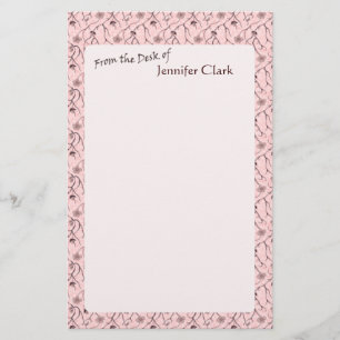 Soft Pink Custom Personalised Stationery