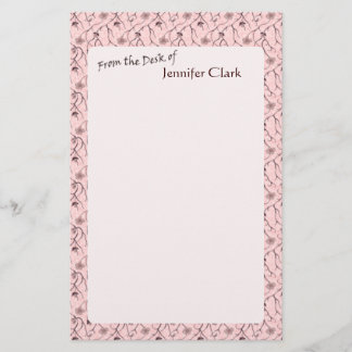 Soft Pink Custom Personalised Stationery