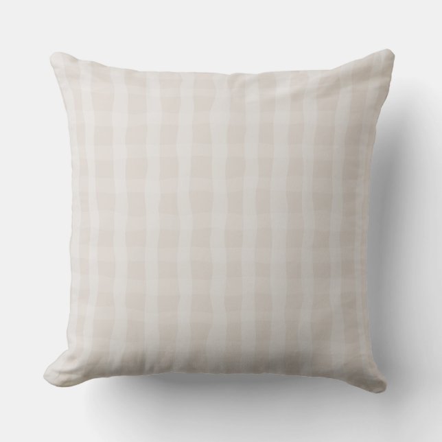 Soft Pink Dainty Plaid  Cushion (Front)