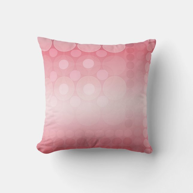 Soft Pink Dream Bubbles Pattern Cushion / Pillow (Front)
