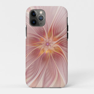 Soft Pink Floral Dream Abstract Fractal Art Flower Case-Mate iPhone Case
