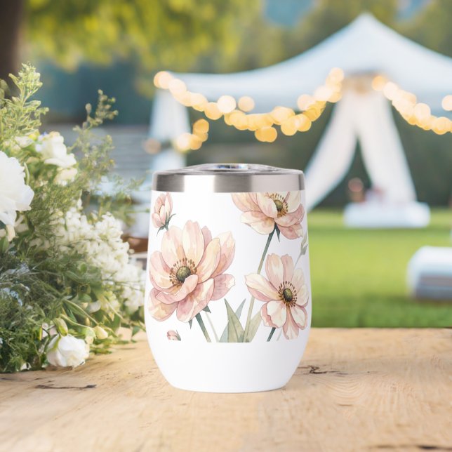 Soft Pink Floral Watercolor Bouquet Art (Wedding (Rotated))