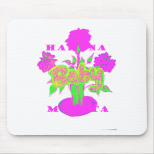 Soft Pink Flower Art: A Baby's Touch. Mouse Pad