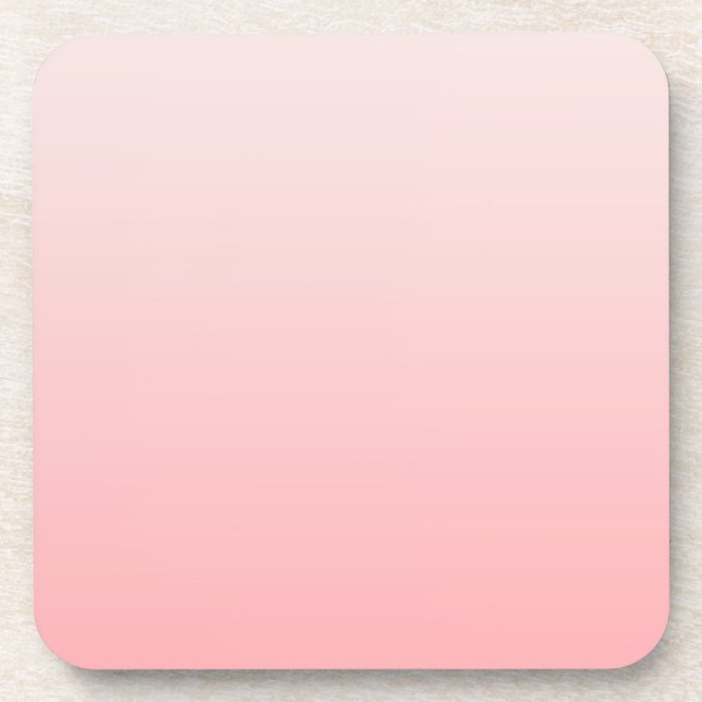 Soft pink gradient coaster (Front)