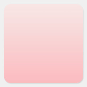 Soft pink gradient square sticker