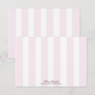 Soft Pink minimal baby nursery not card