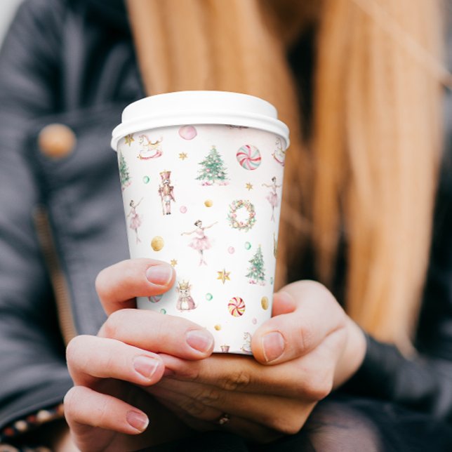 Soft Pink Nutcracker Birthday Party  Paper Cups (Creator Uploaded)