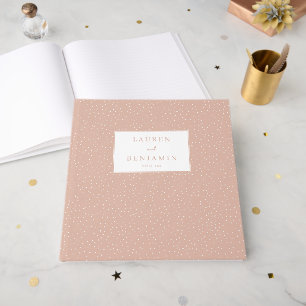 Soft Pink Polka Dots Guest Book