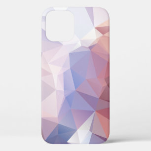 Soft Pink Purple Abstract Pyramid Pattern Design C iPhone 12 Case