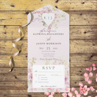 Soft Pink Romantic Heart Vintage Floral Dinner