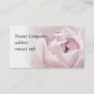 Soft Pink Rose Business Card