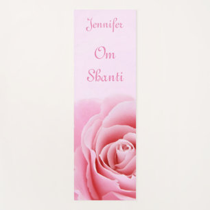 Soft Pink Rose Inner Peace Spiritual  Yoga Mat