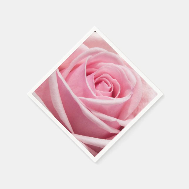 Soft Pink Rose Napkin (Corner)
