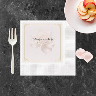 Soft Pink Rose Napkins