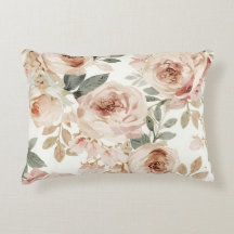 Soft Pink Roses Watercolor Floral Print Botanical