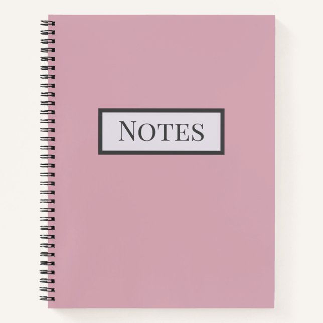 Soft Pink School Journal or Notebook (Front)