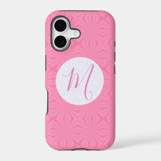 Soft Pink Squiggly Squares Personalised Initial