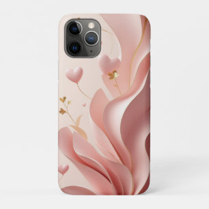 Soft Pink Valentine Hearts Phone Case
